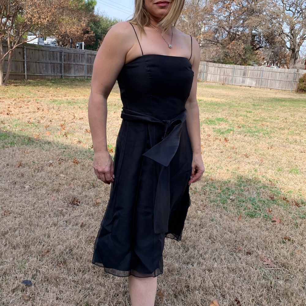 Ann Taylor Silk Black Dress 6